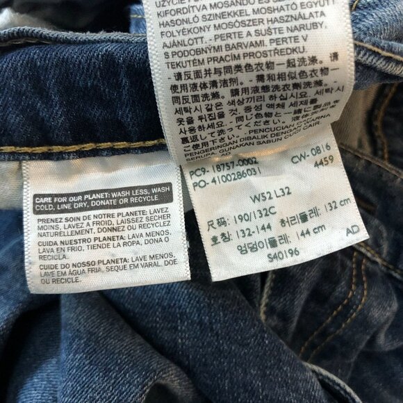 Levis Mens Jeans 541 Athletic Taper Fit 52x32 HEMMED Actual 51x29 - Picture 8 of 8